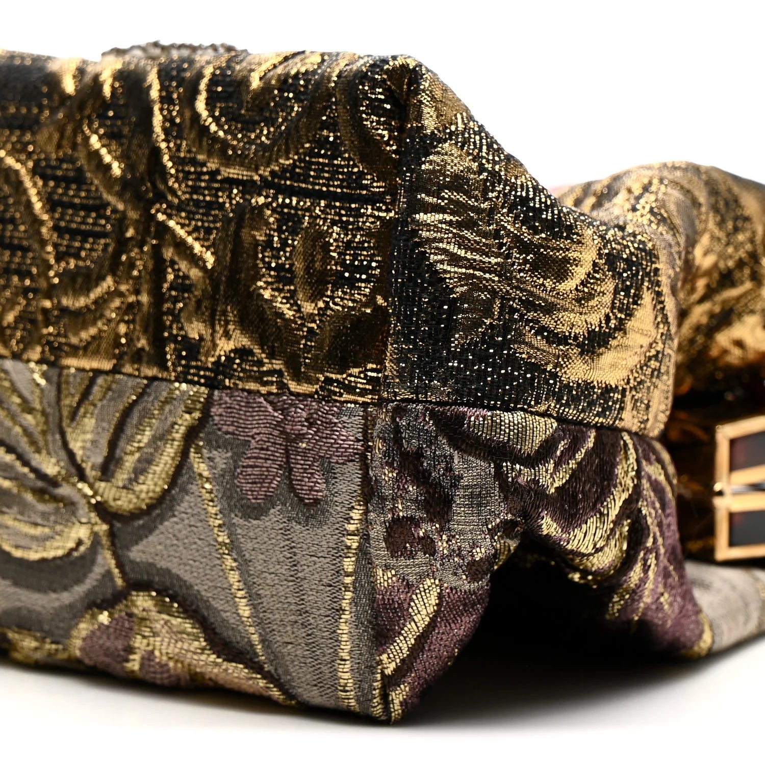 Silk Crystal Beaded Sequin Plexiglass Floral Vanda Circles Chain Clutch Multicolor