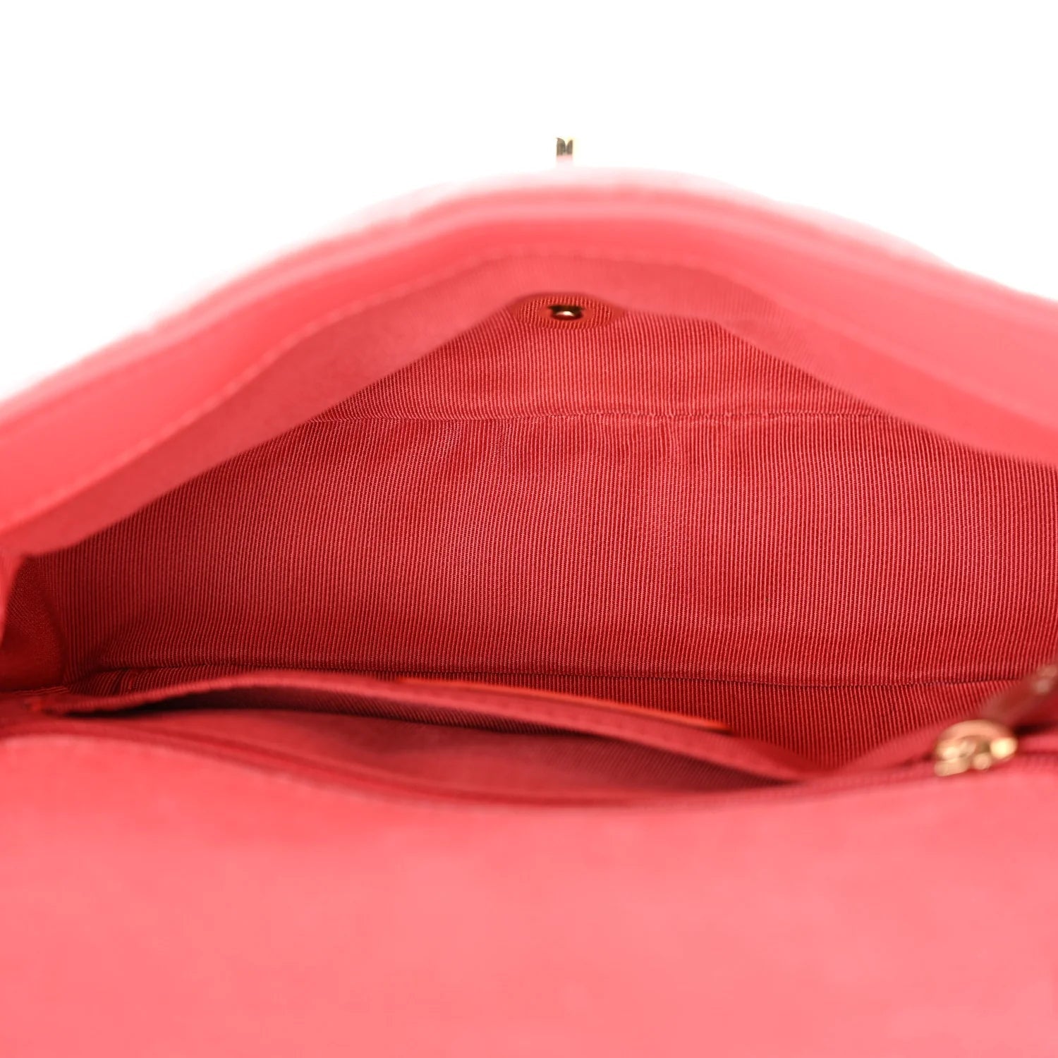 Velvet Quilted Mini Rectangular Pearl Crush Flap Coral