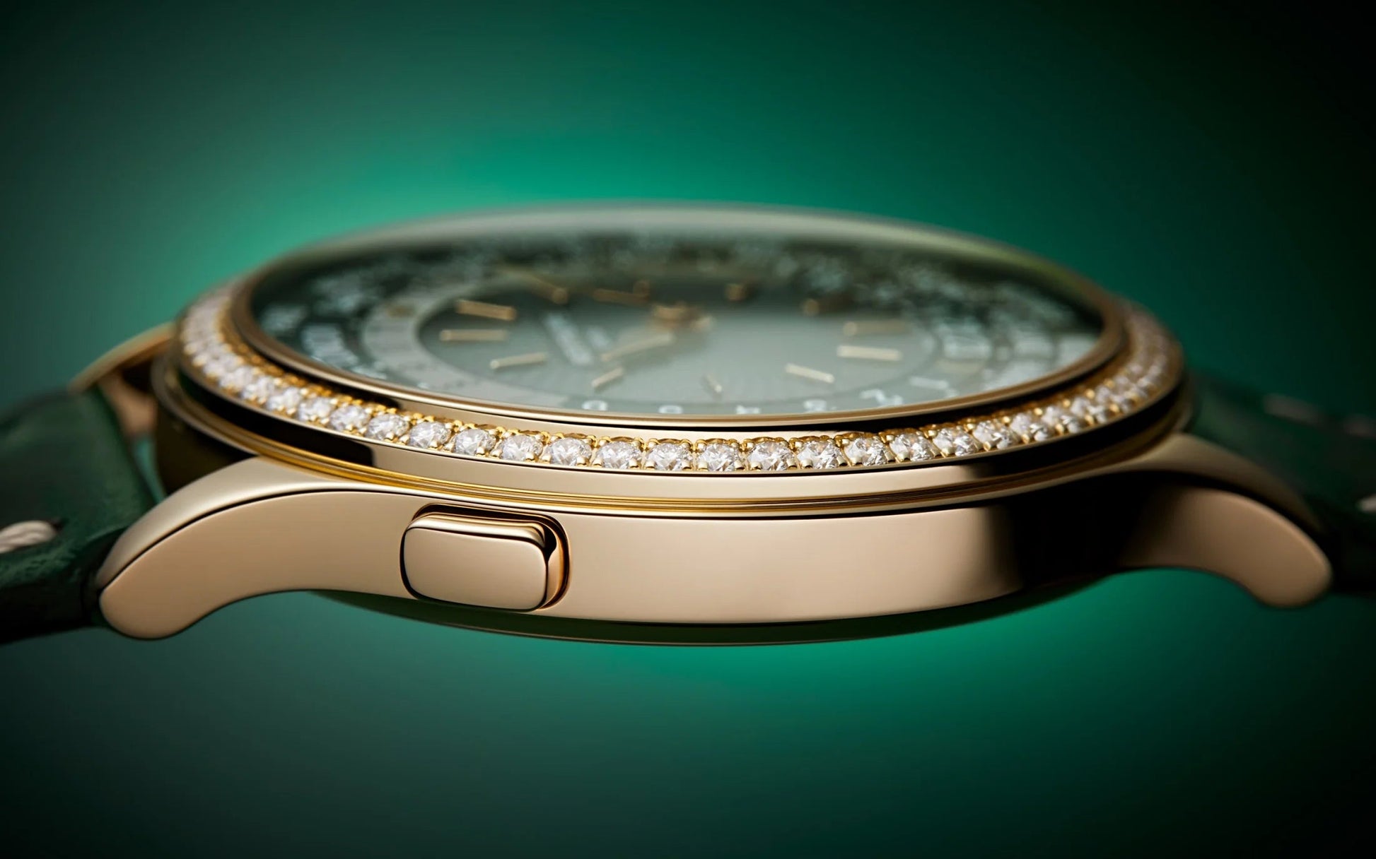 Women’S Complication World-Time, 18K Rose Gold Set with 89 Diamonds (~1.03 Ct.), 36Mm, Ref# 7130R-014