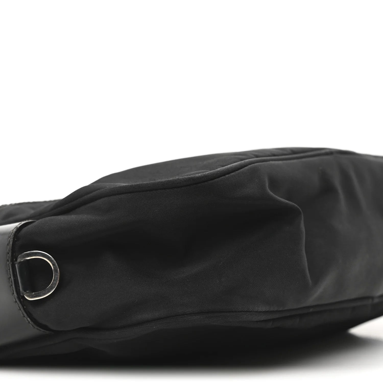 Tessuto Nylon Triangle Shoulder Bag Black