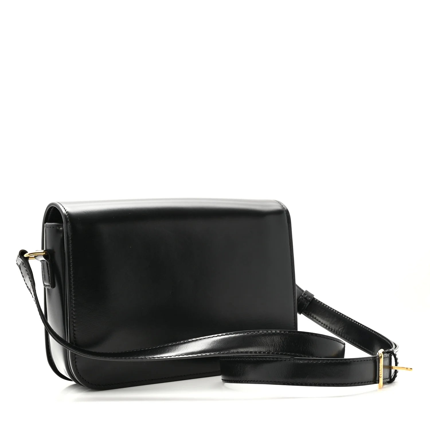 Shiny Calfskin Medium Triomphe Black