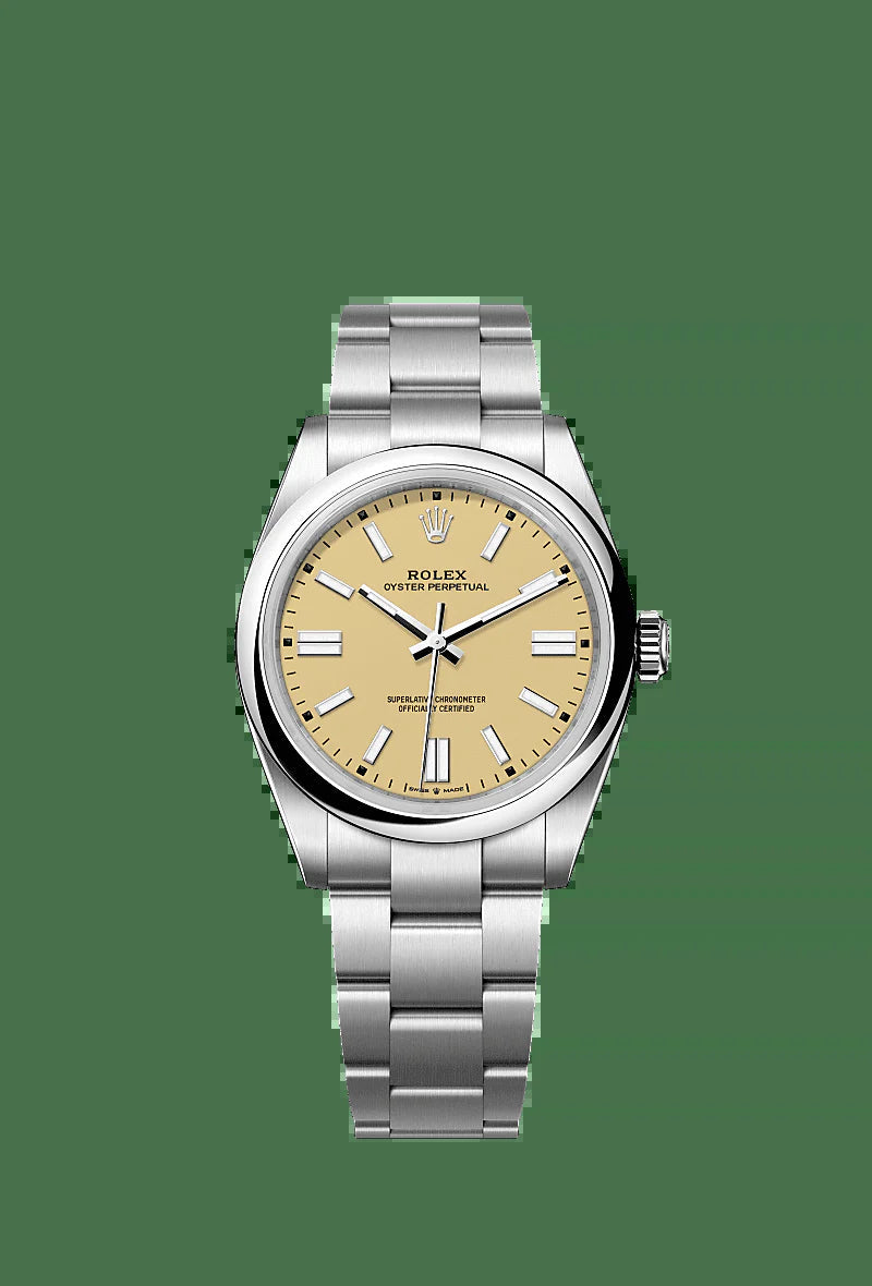 Unworn 2025,  Oyster Perpetual, Oystersteel 41Mm, Beige Dial, Domed Oyster, Ref# 134300-0007, Box and Papers