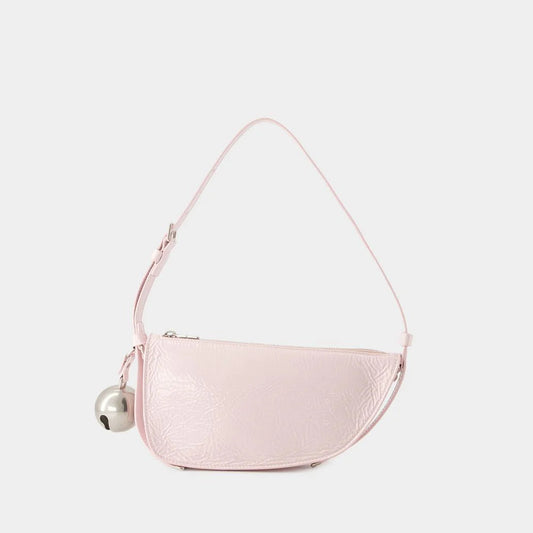 PINK LEATHER KNIGHT SMALL SHOULDER BAG