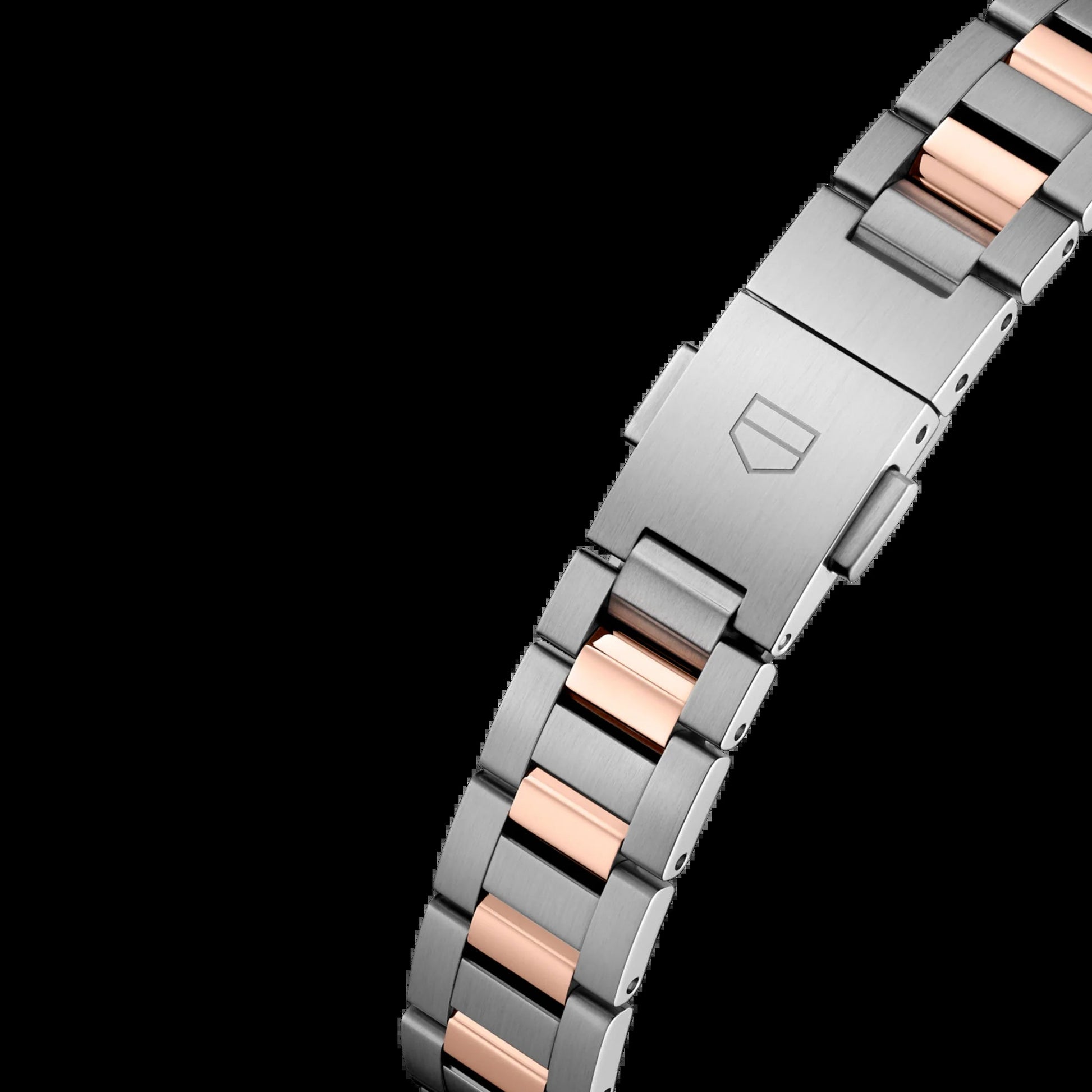 Unworn  Carrera Calibre 9 Date, Stainless Steel and 18K Rose Gold Set with Diamonds, 29Mm, Ref# WBN2450.BD0569, Box & Papers