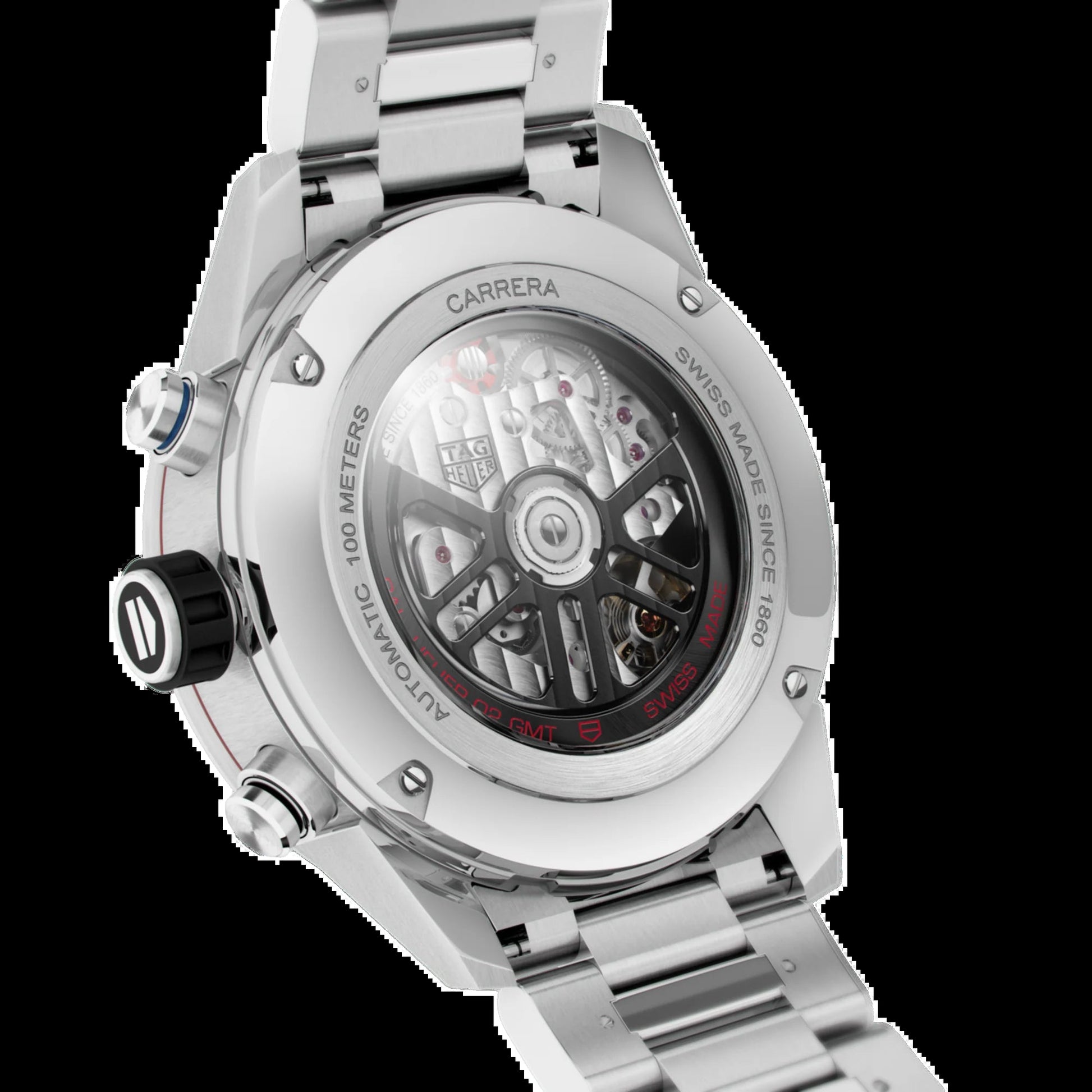 Unworn  Carrera Chronograph Twin-Time, Stainless Steel and Ceramic, 45Mm, Ref#Cbg2A1Z.Ba0658, Box & Papers