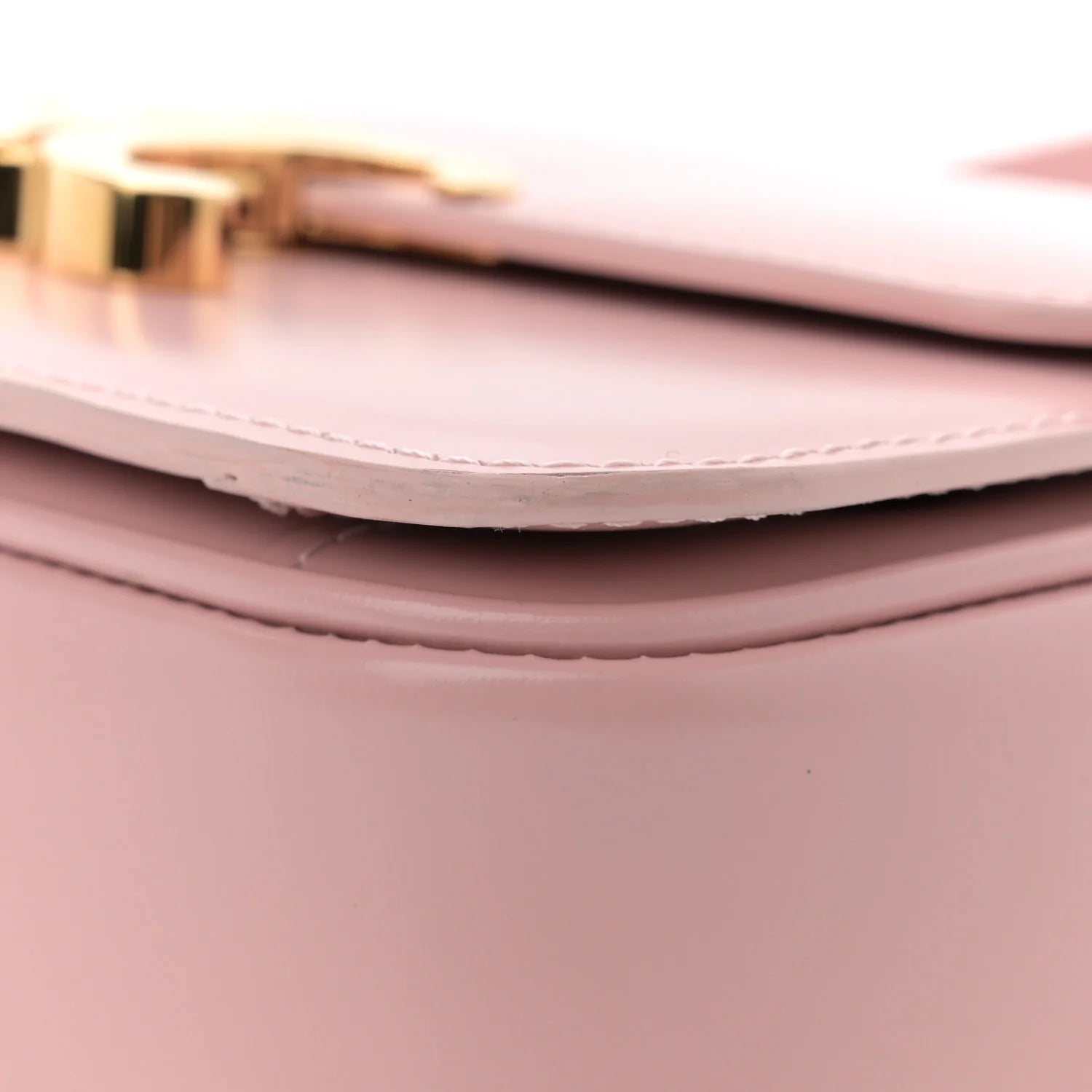 Shiny Calfskin Teen Triomphe Vintage Pink