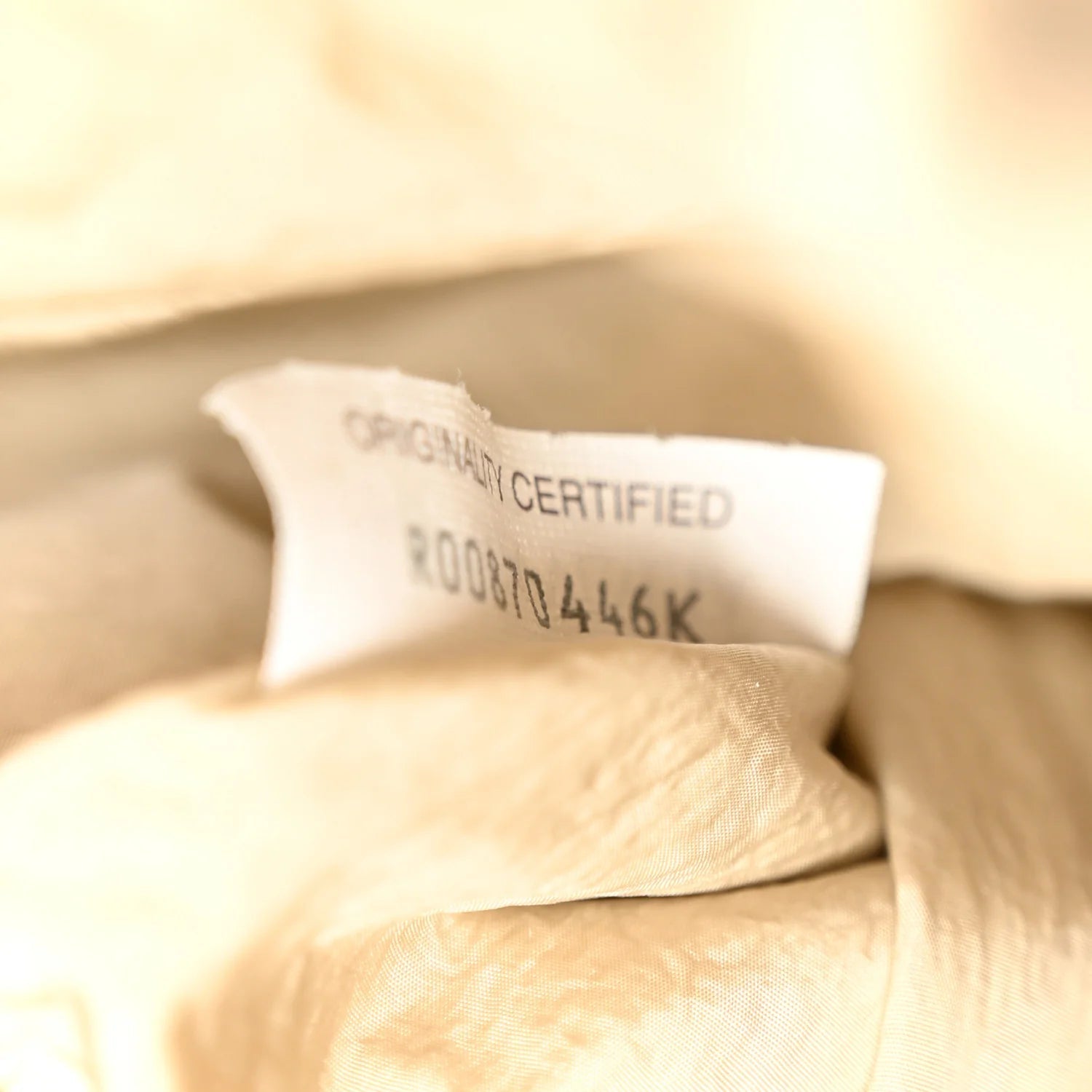 Suede Intrecciato Small Dustbag Ecru Gold