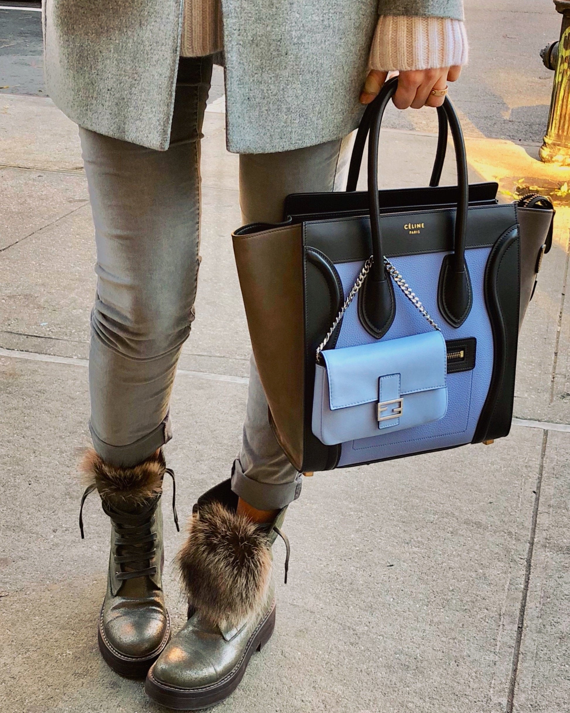 Micro Tricolor Porcelain Bag