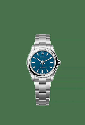 Unworn 2025,  Oyster Perpetual, Oystersteel, 31Mm, Blue Dial, Domed Oyster, Ref# 277200-0017, Box and Papers