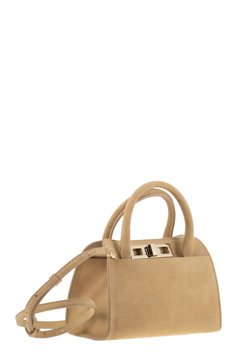 SMALL HANDBAG with METAL ACCESSORY