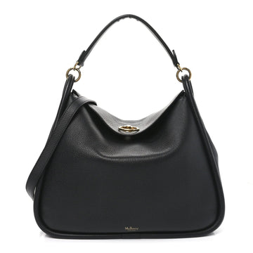 Small Classic Grain Calfskin Leighton Black