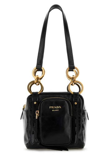 DANGLE LEATHER BOSTON BAG