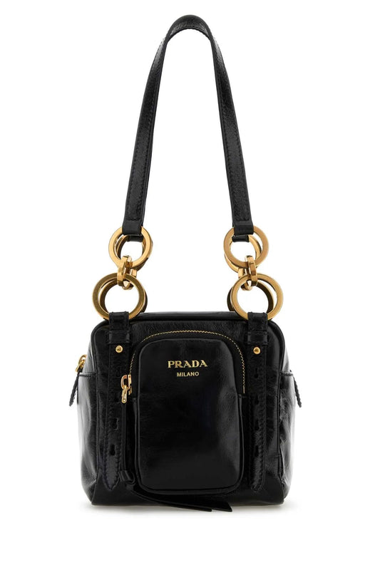 DANGLE LEATHER BOSTON BAG