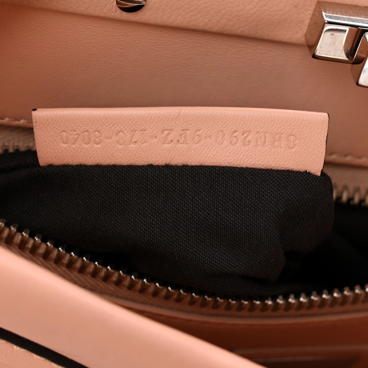 Vitello Seta Shiny Nappa Ribbon Lace up Floral Medium Peekaboo Iconic Satchel Baby Pink Multicolor