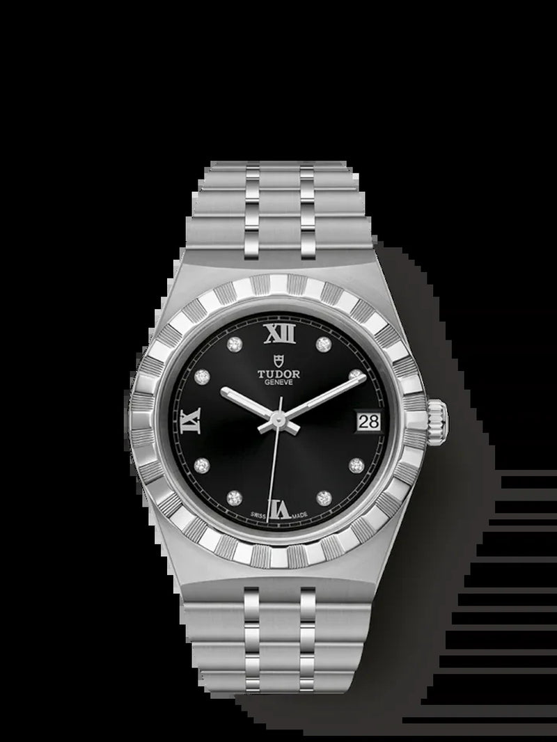 Royal, Stainless Steel and Diamond-Set, 34Mm, Ref# M28400-0004