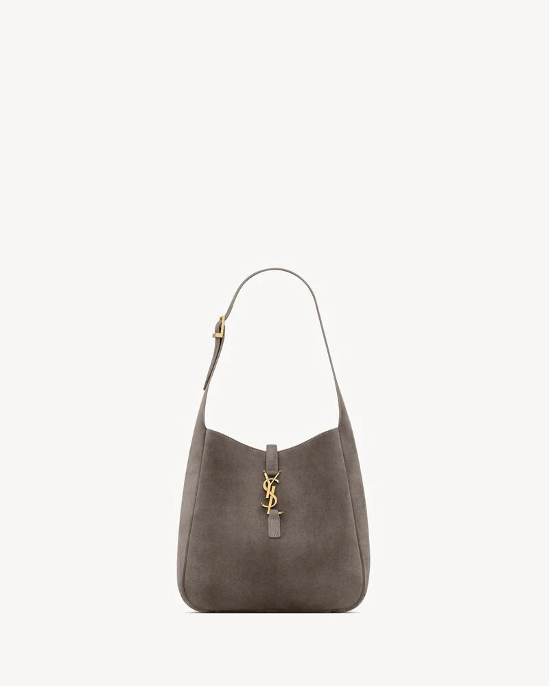DARK GREY SUEDE LE 5 Ã¡ 7 SHOULDER BAG