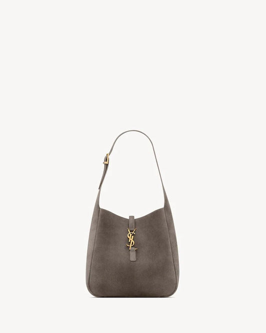 DARK GREY SUEDE LE 5 Ã¡ 7 SHOULDER BAG