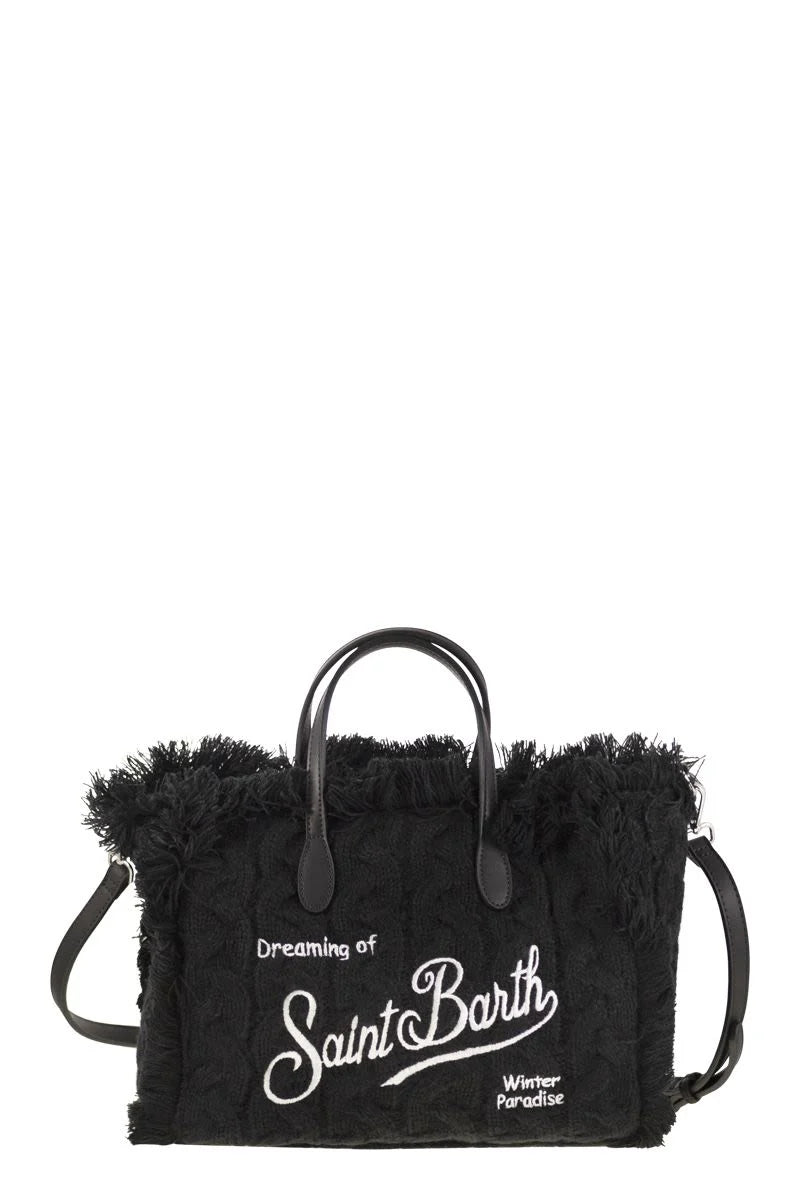 COLETTE - WOOL-EFFECT BAG with LOGO