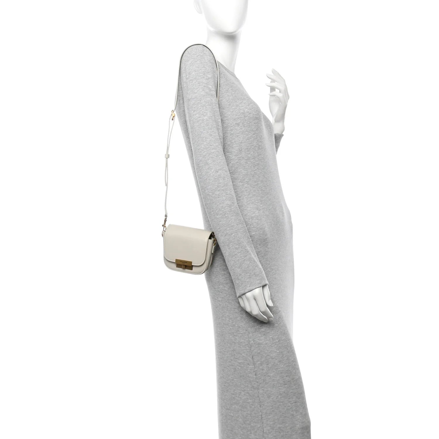 Smooth Calfskin Mini Betty Satchel Ivory