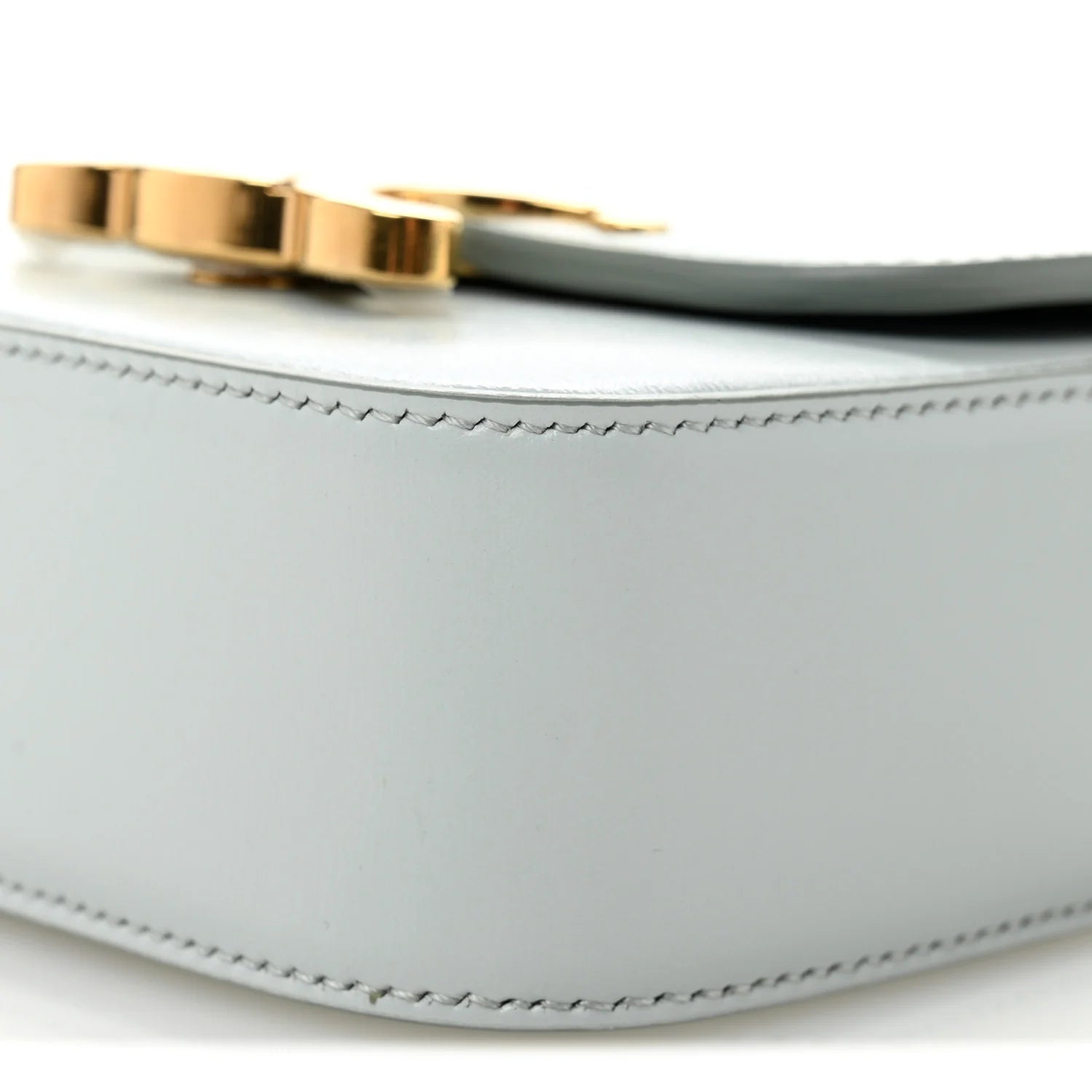 Shiny Calfskin Mini Claude Soft Blue