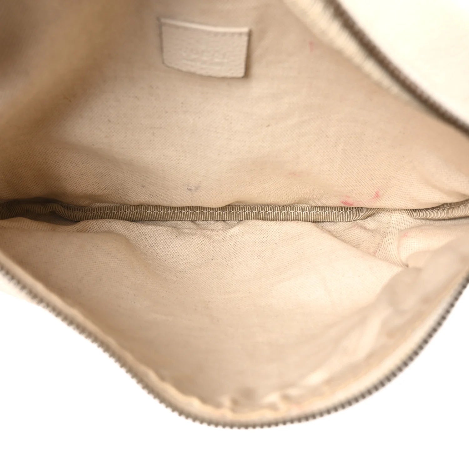 Grained Calfskin Logo Belt Bag White