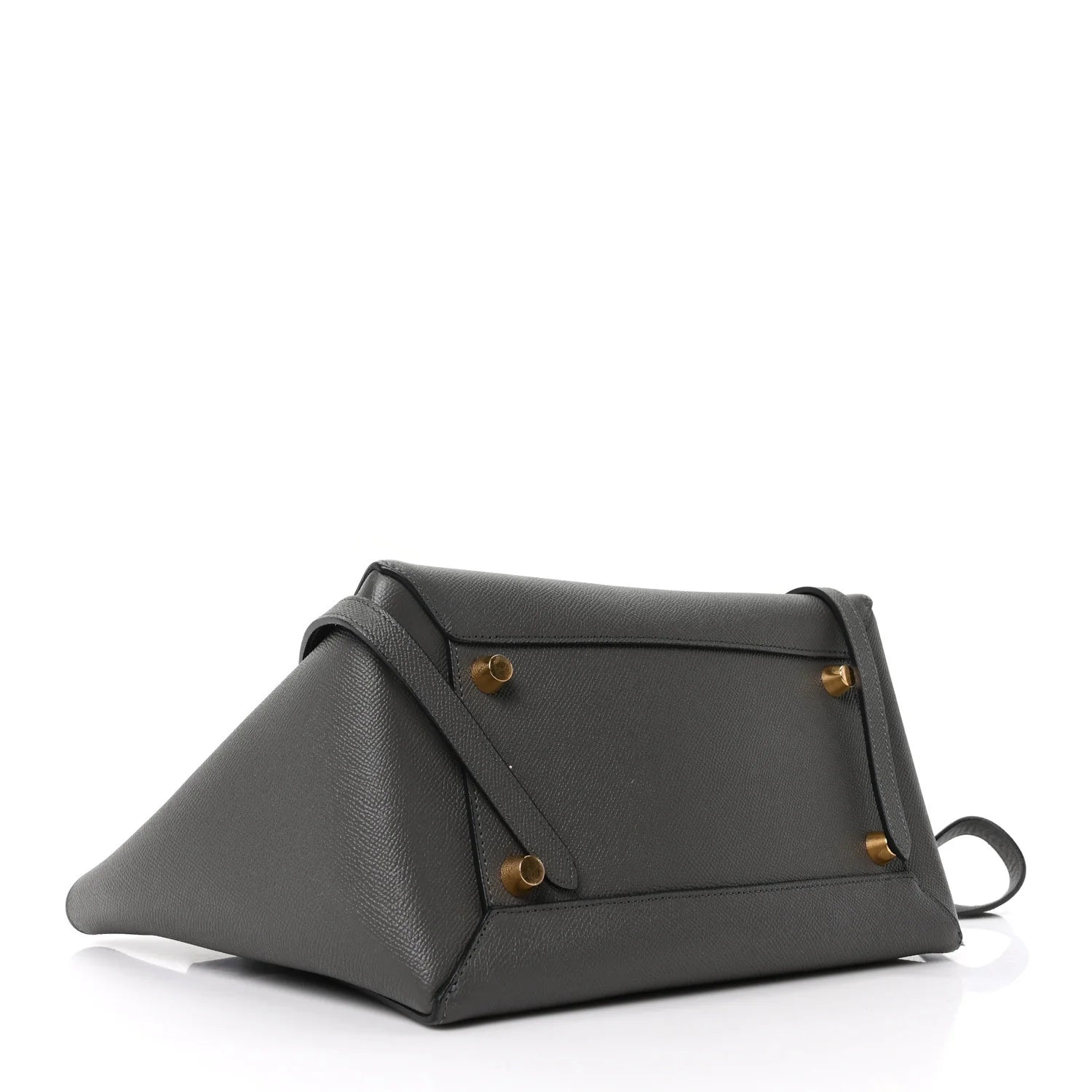 Grained Calfskin Mini Belt Bag Grey
