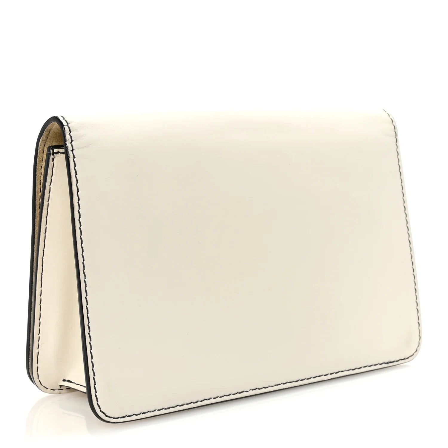 Smooth Calfskin Dio(R)Evolution Flap Clutch White
