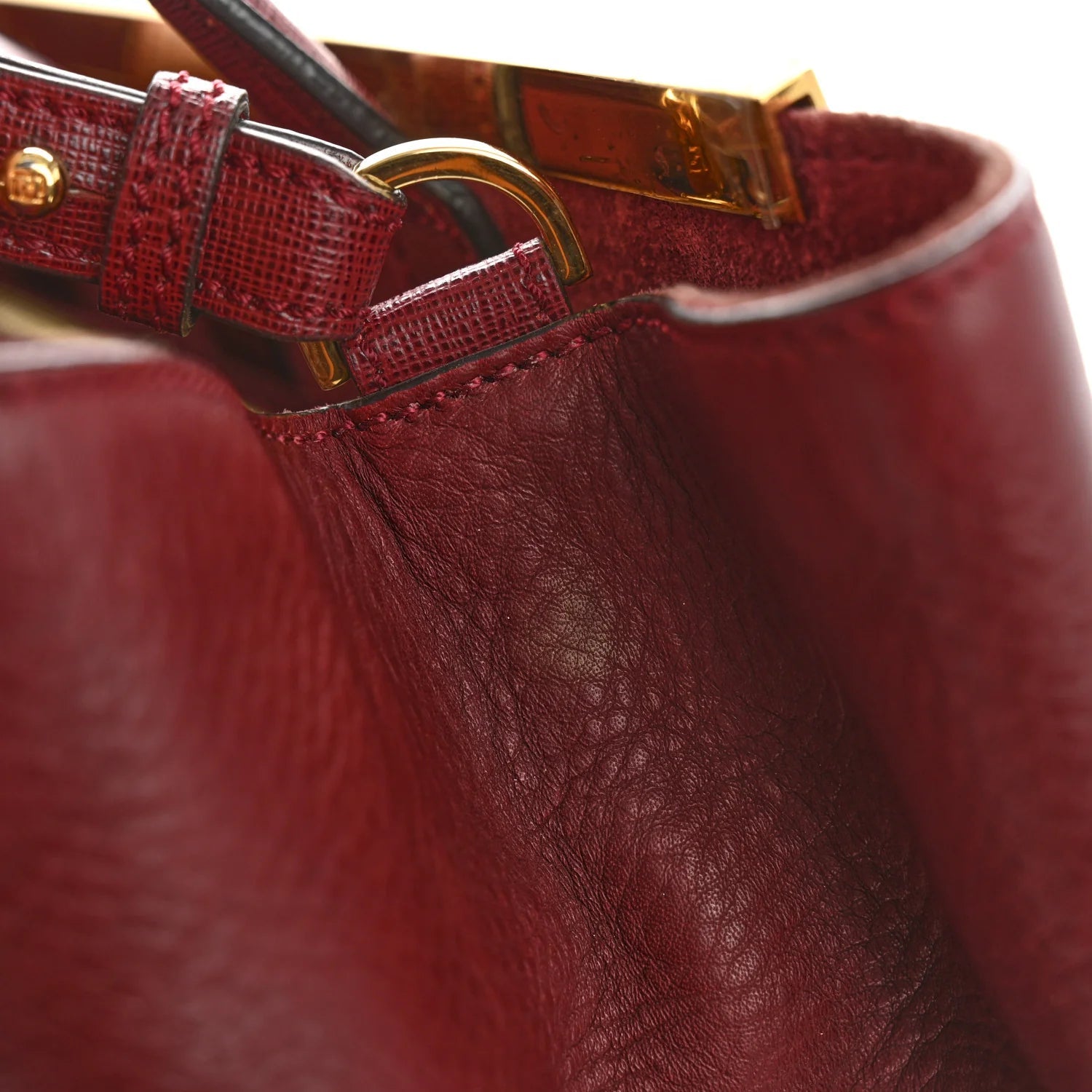 Vitello Elite Regular 2Jours Tote Rosso Scuro Ciliegia