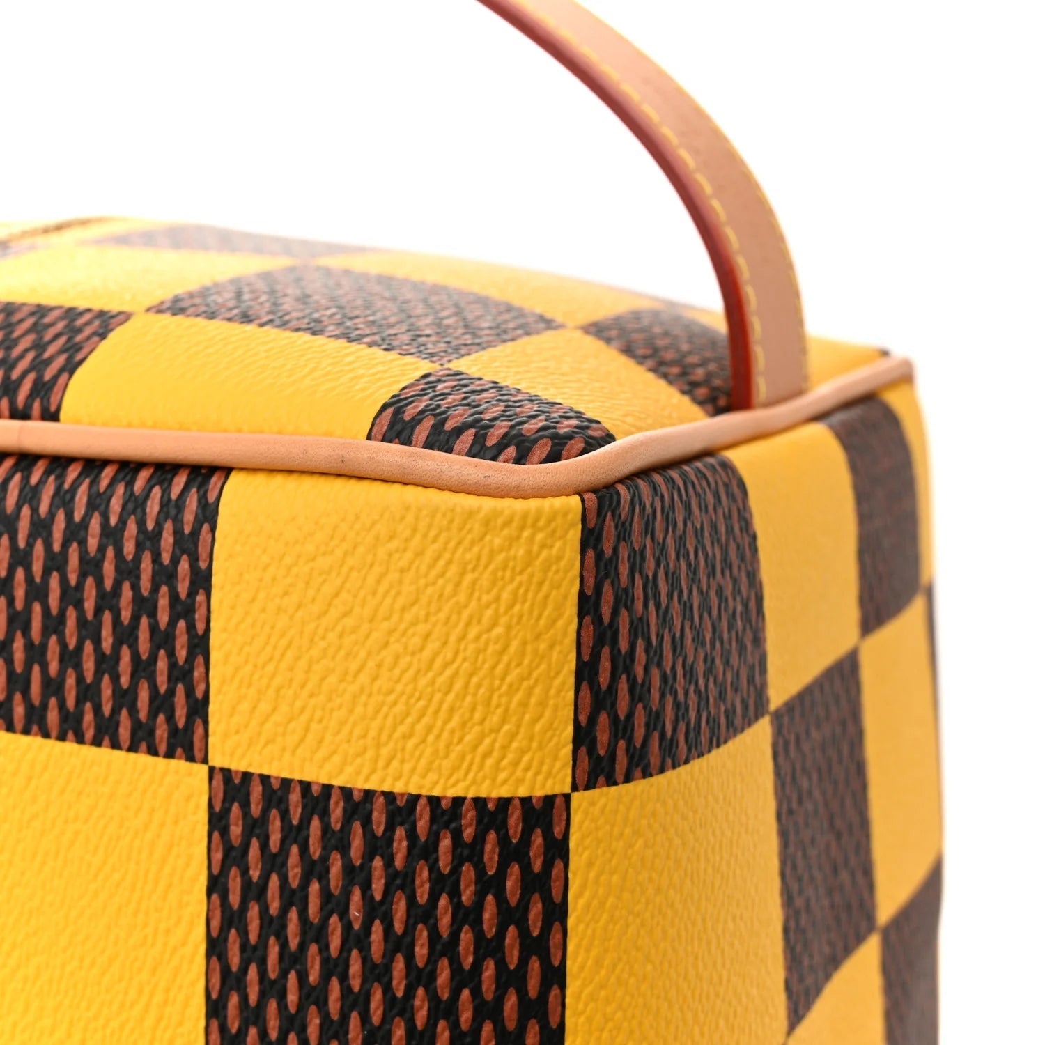 Damier Pop Shoes Bag Yellow