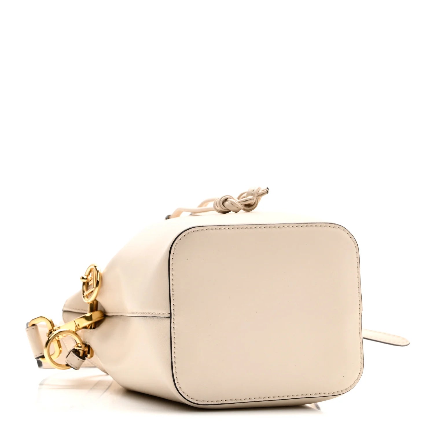 Vitello Cruise F Is  Mini Mon Tresor Bucket Bag White Ice