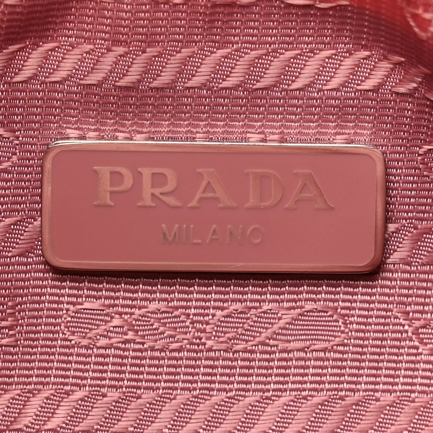 Tessuto Nylon Saffiano Mini Re-Edition 2005 Bag Begonia