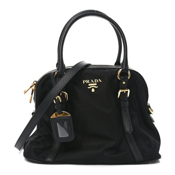 Tessuto Nylon Saffiano Small Tote Black