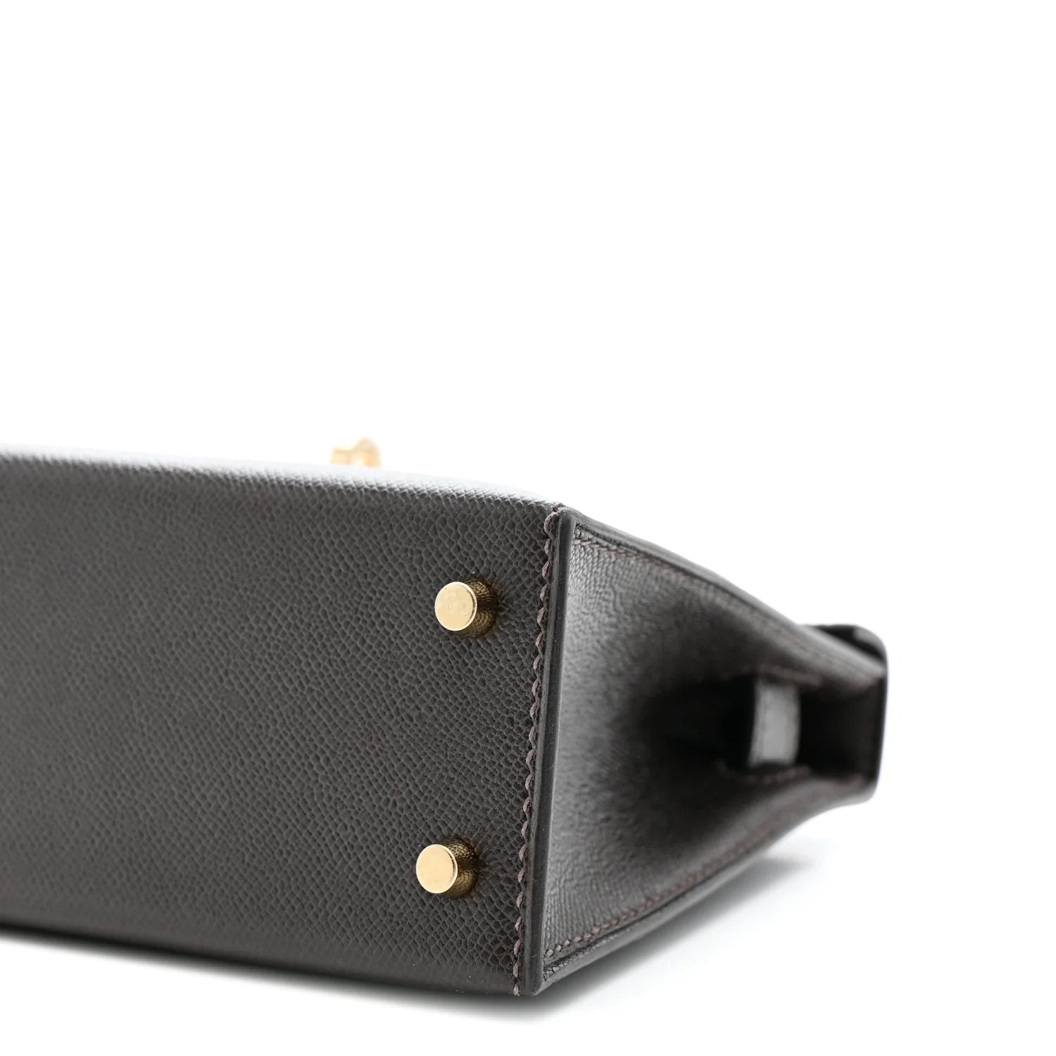 Madame Calfskin Mini Kelly Sellier 20 Bai Brun