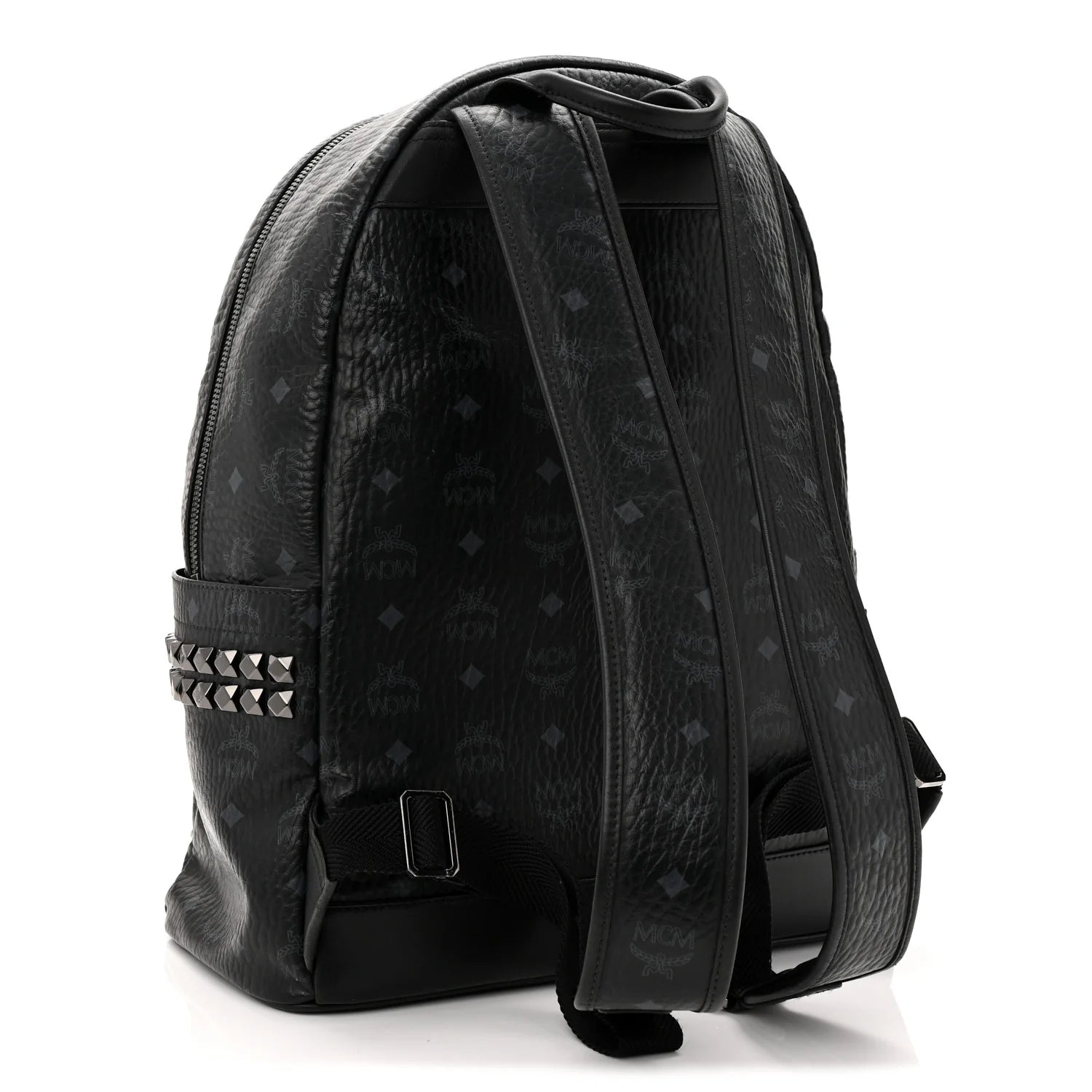 Visetos Medium Side Studs Stark Backpack Black