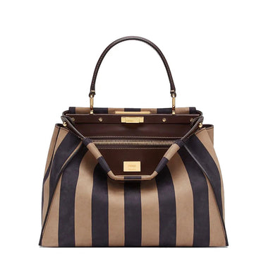 Medium Nubuck Pequin Peekaboo Bag