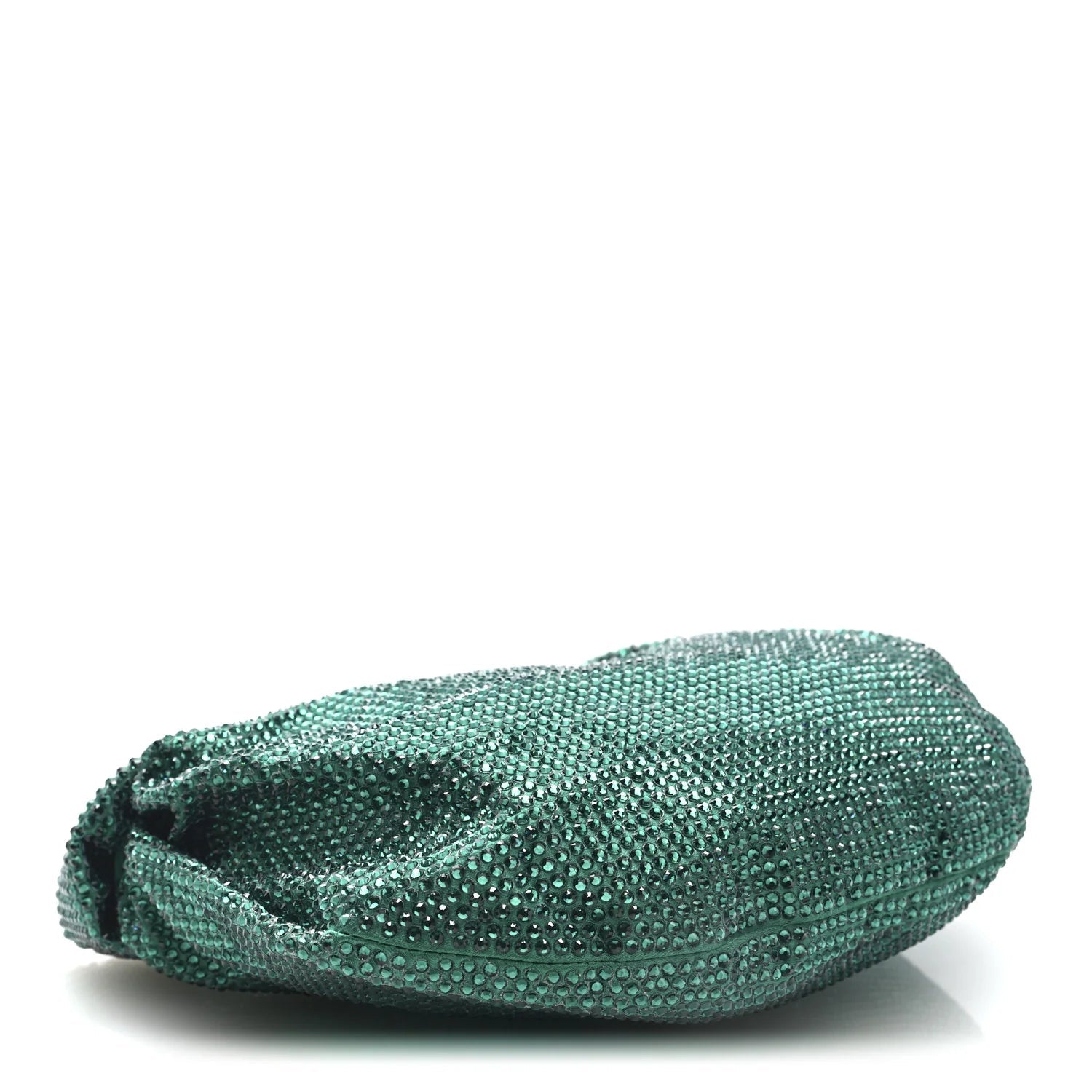 Crystal Embellished Satin Mini Hotfix Jodie Emerald