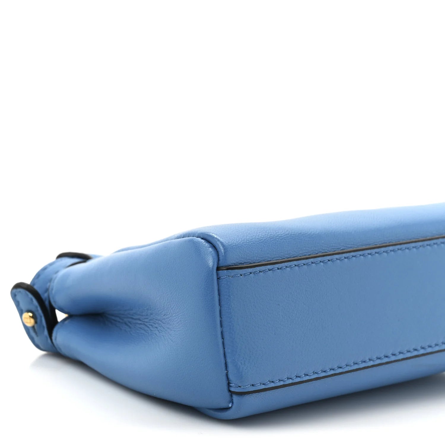 Shiny Nappa Micro Peekaboo Iconic Satchel Blue Royal