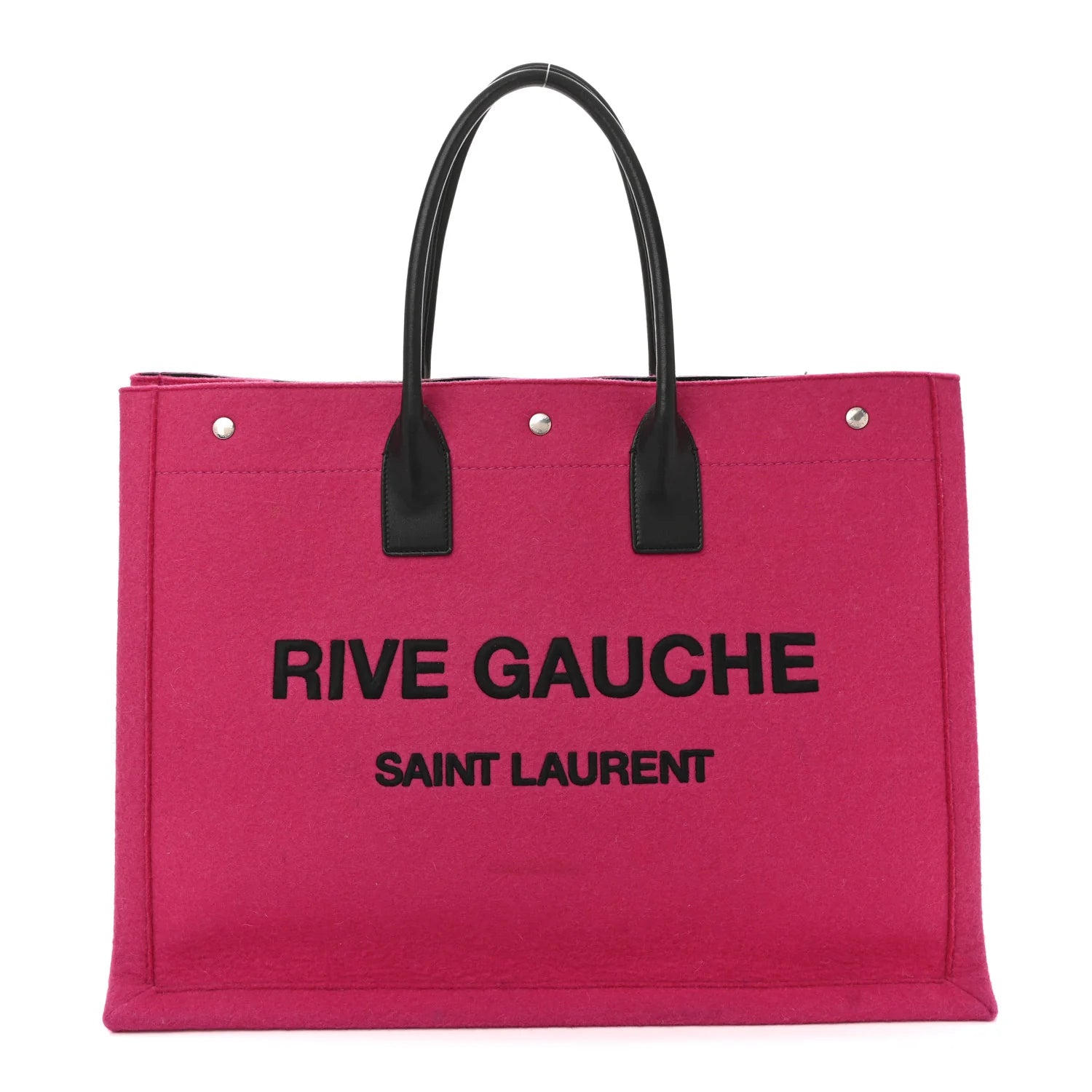 Wool Rive Gauche Tote Fuchsia