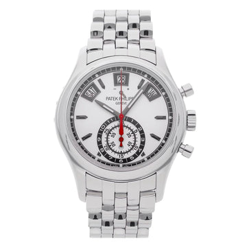 Patek Philippe 5960/1A-001 Annual Calendar Chronograph Stainless Steel White Dial