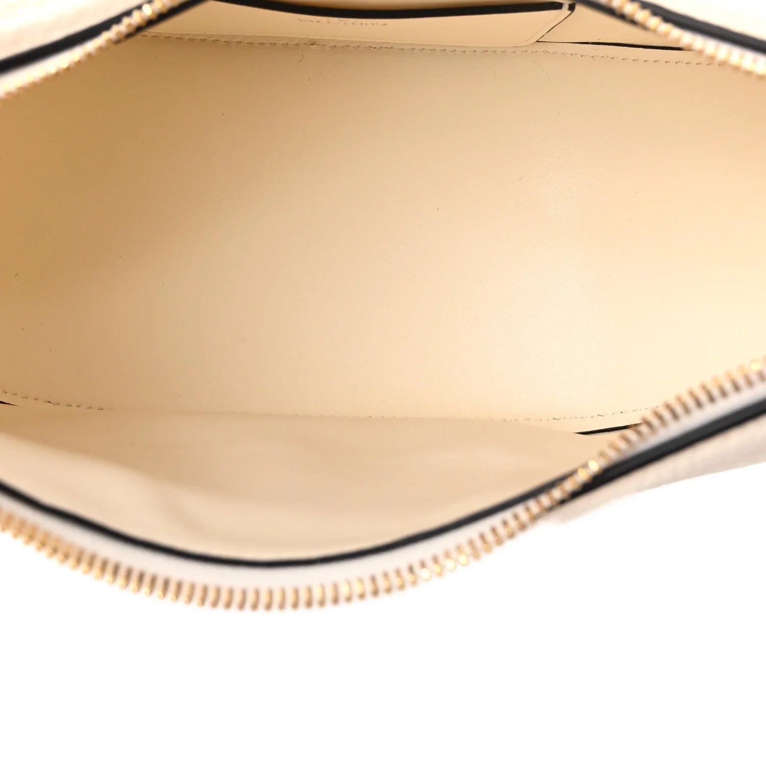 Grainy Calfskin Small Vlogo Moon Hobo Bag Ivory