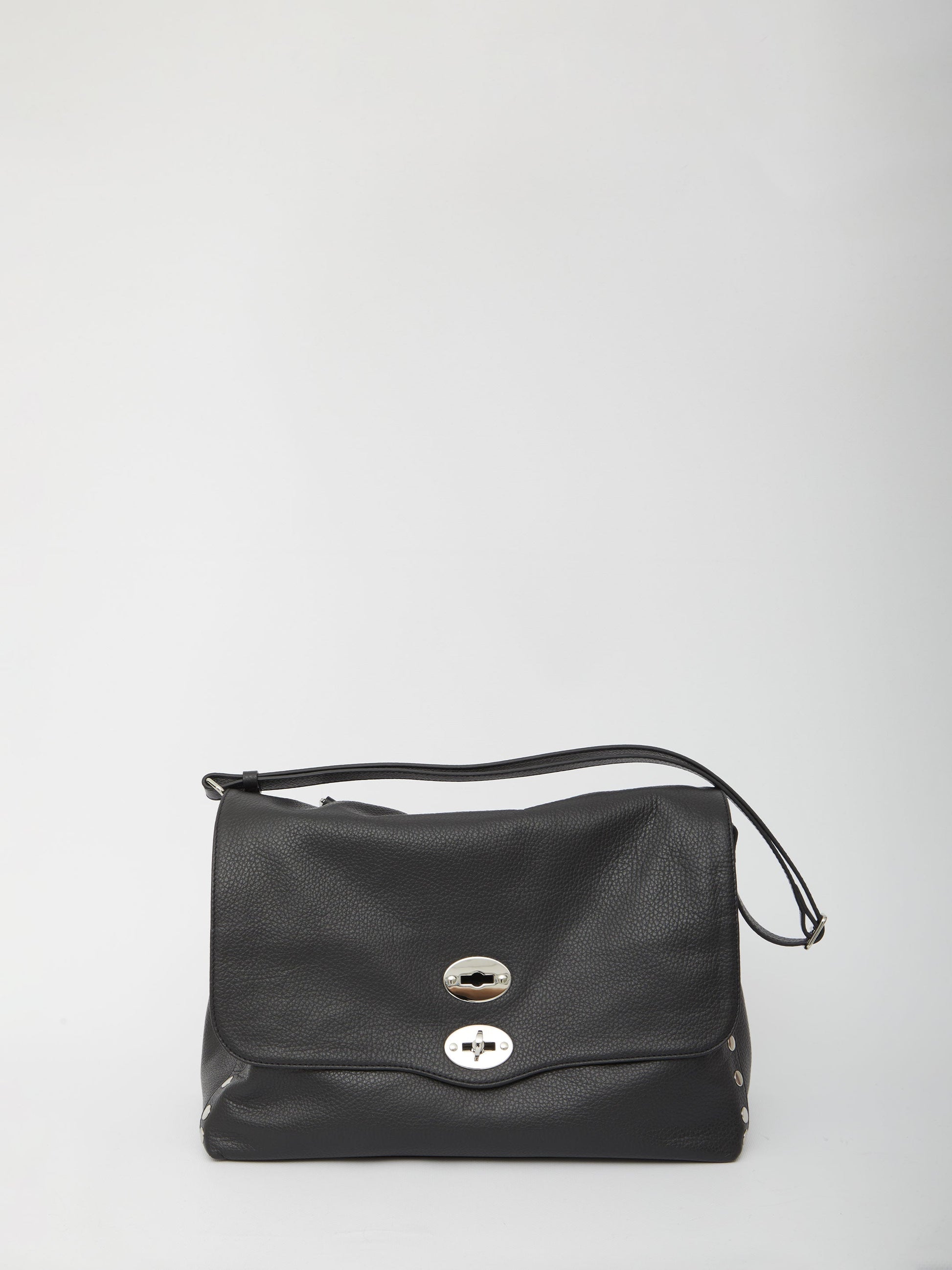MEDIUM BLACK POSTINA BAG