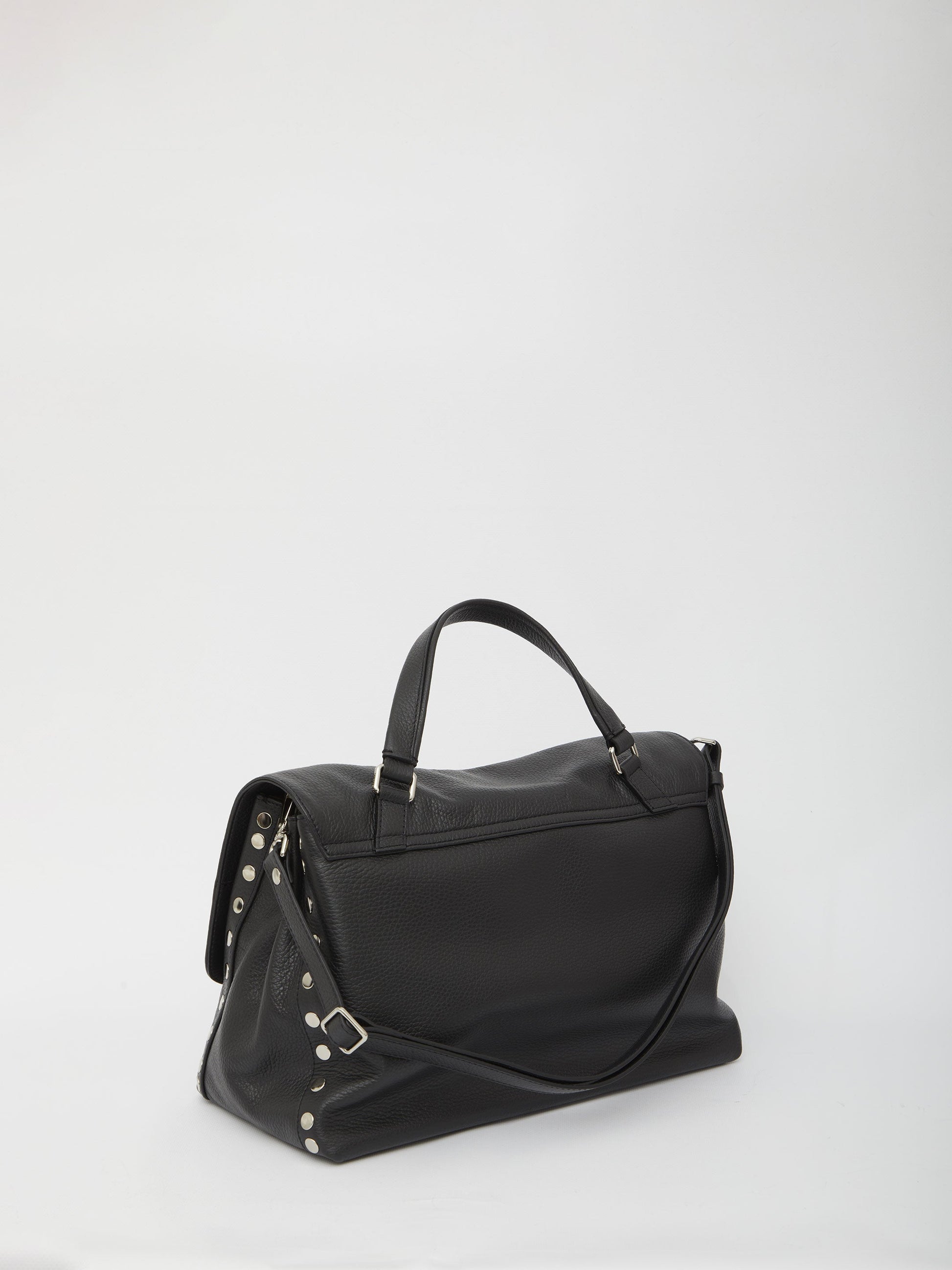 MEDIUM BLACK POSTINA BAG