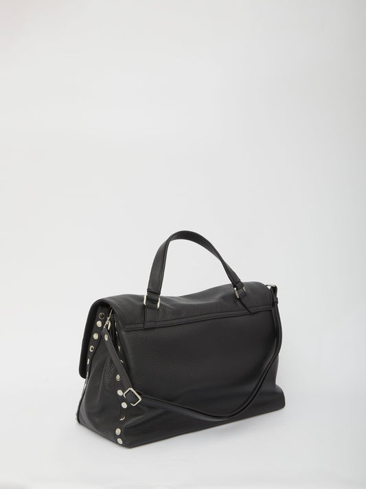 MEDIUM BLACK POSTINA BAG