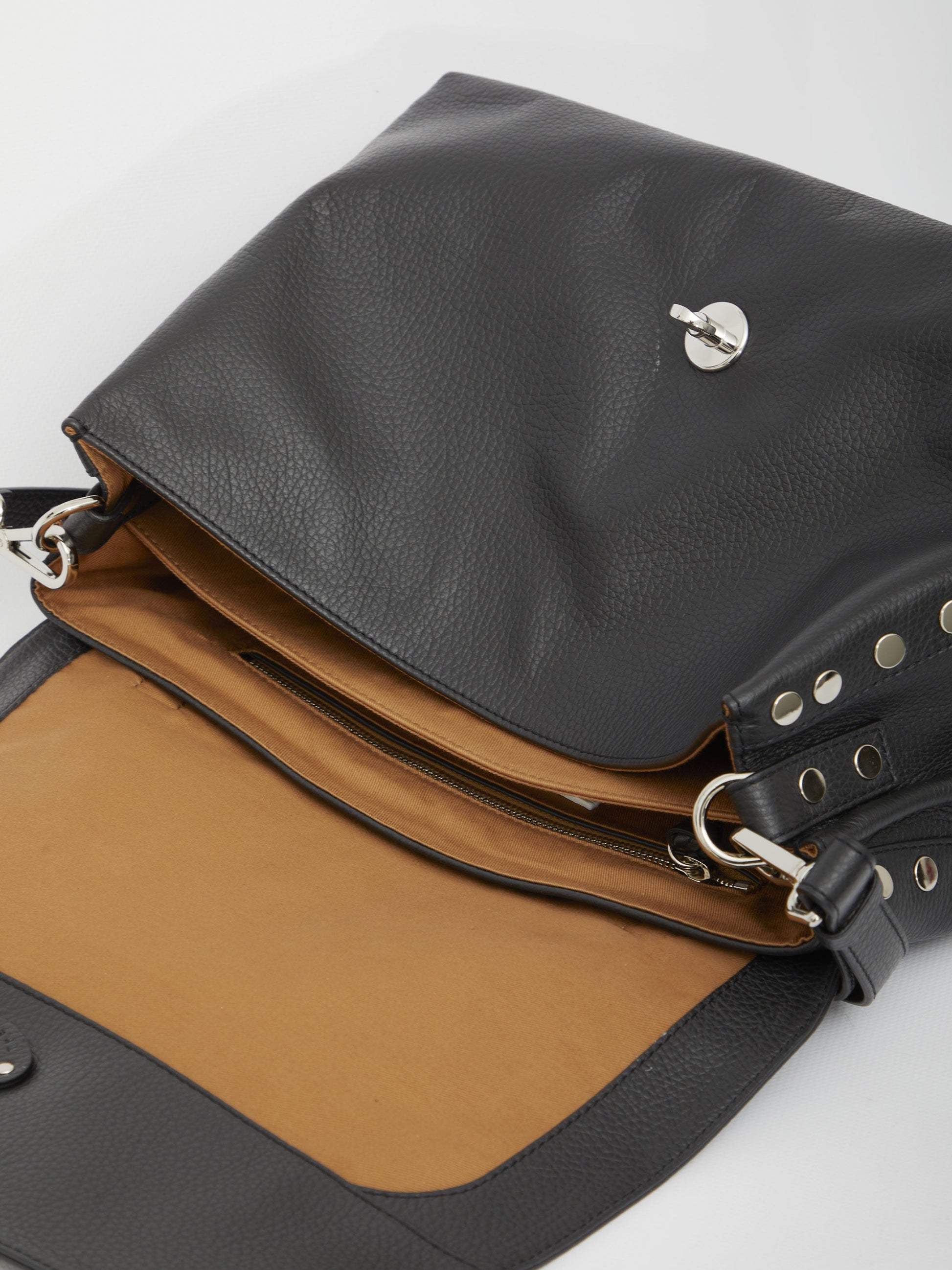 MEDIUM BLACK POSTINA BAG