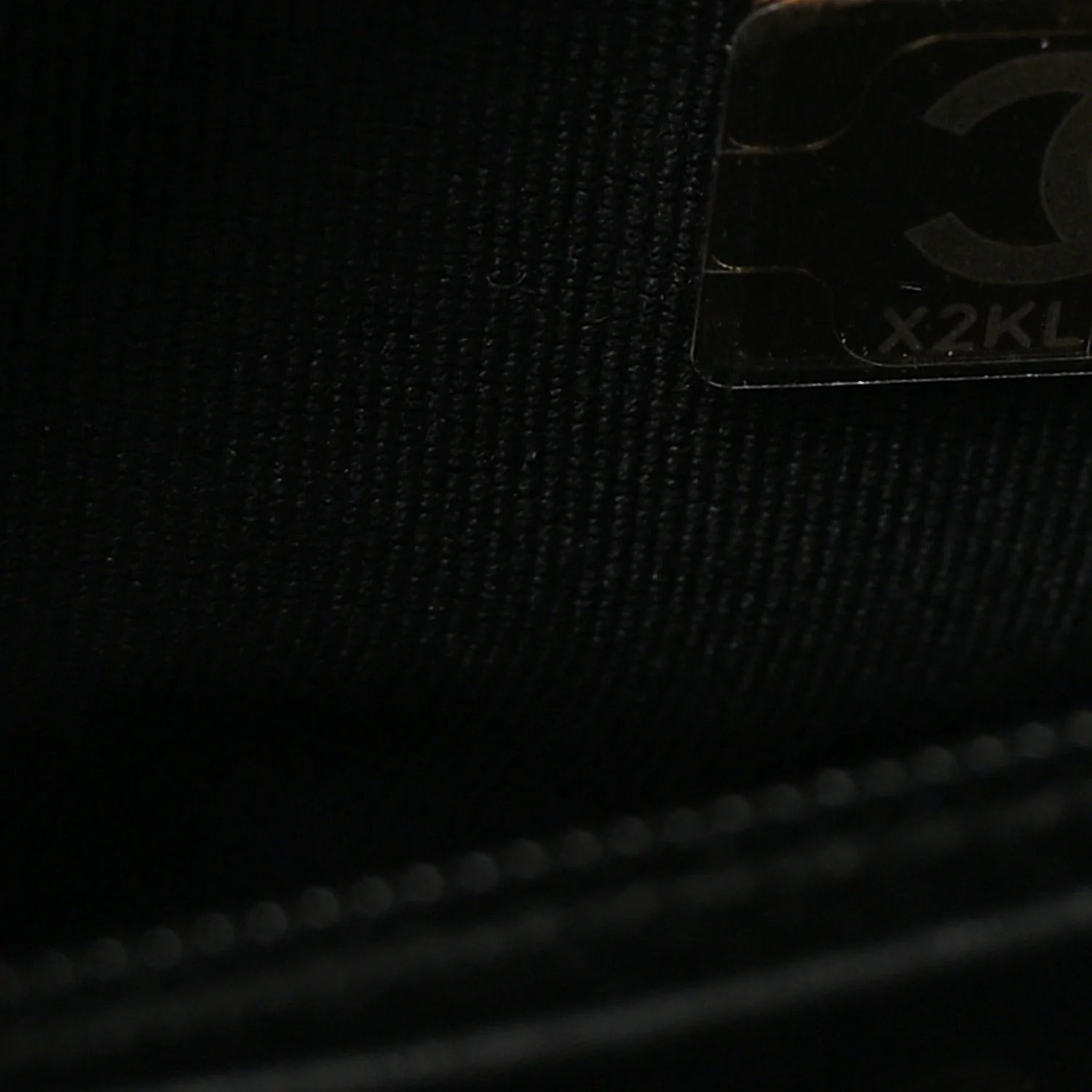 Shiny Aged Calfskin Quilted Nano Kelly Shopper Black