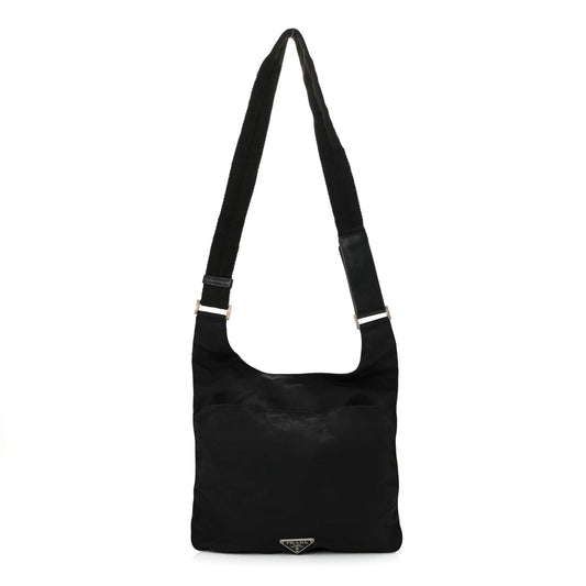 Tessuto Nylon Sport Shoulder Bag Black
