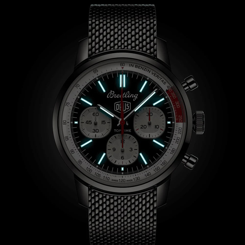 Unworn  Top Time B01 Deus Ref# AB01765A1B1A1, Box and Papers