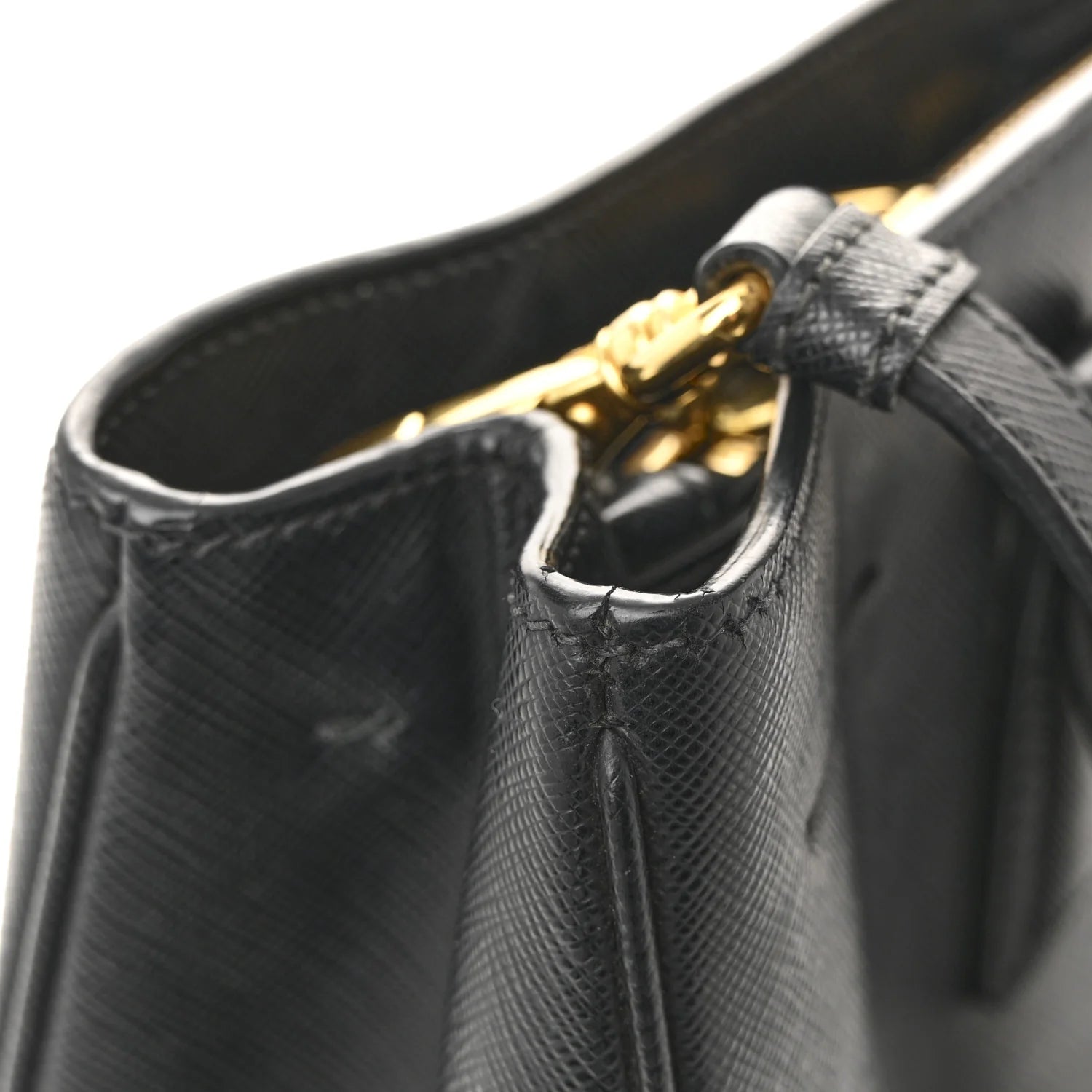 Saffiano Lux Medium Tote Black