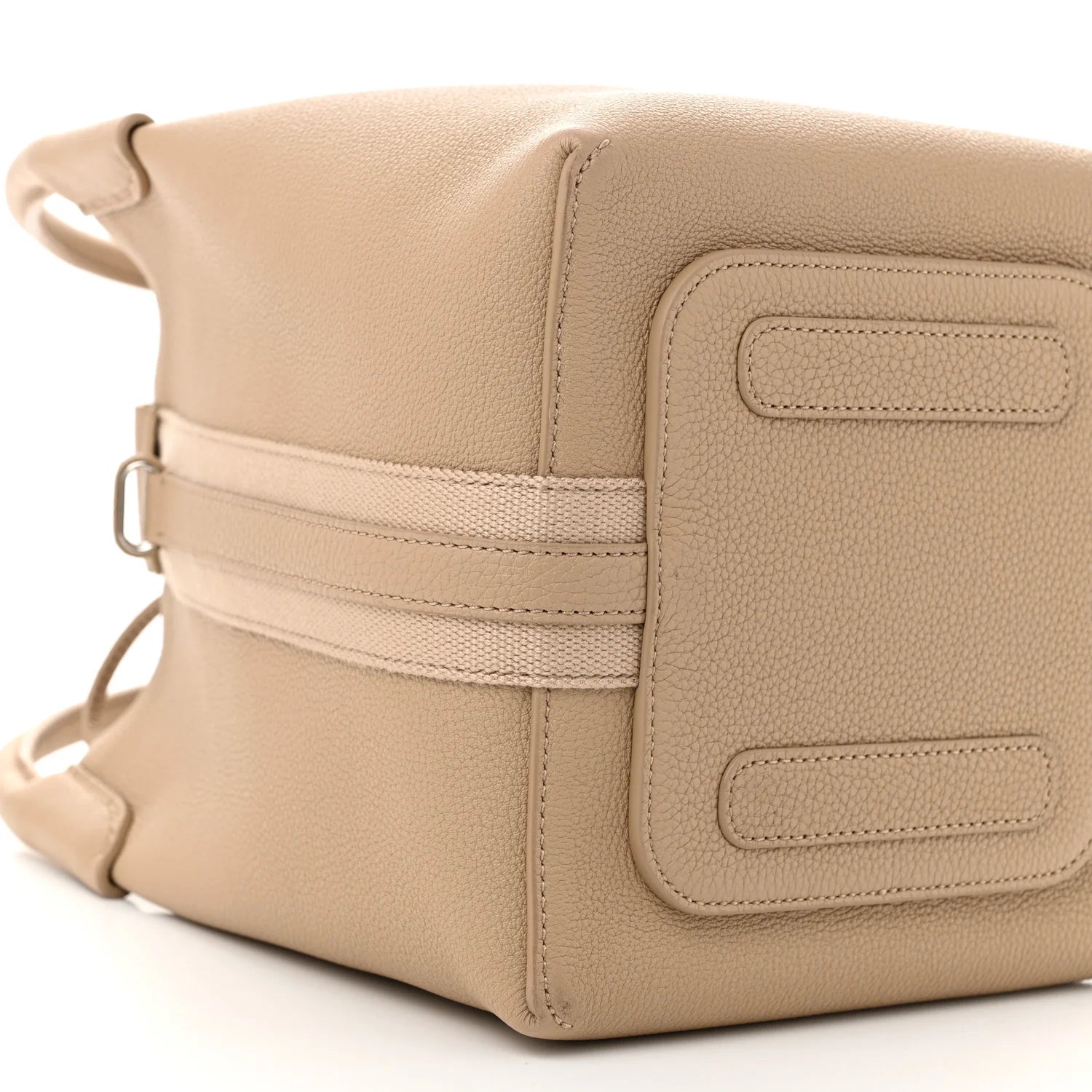 Grained Calfskin Micro Bale Bag Light Mastic