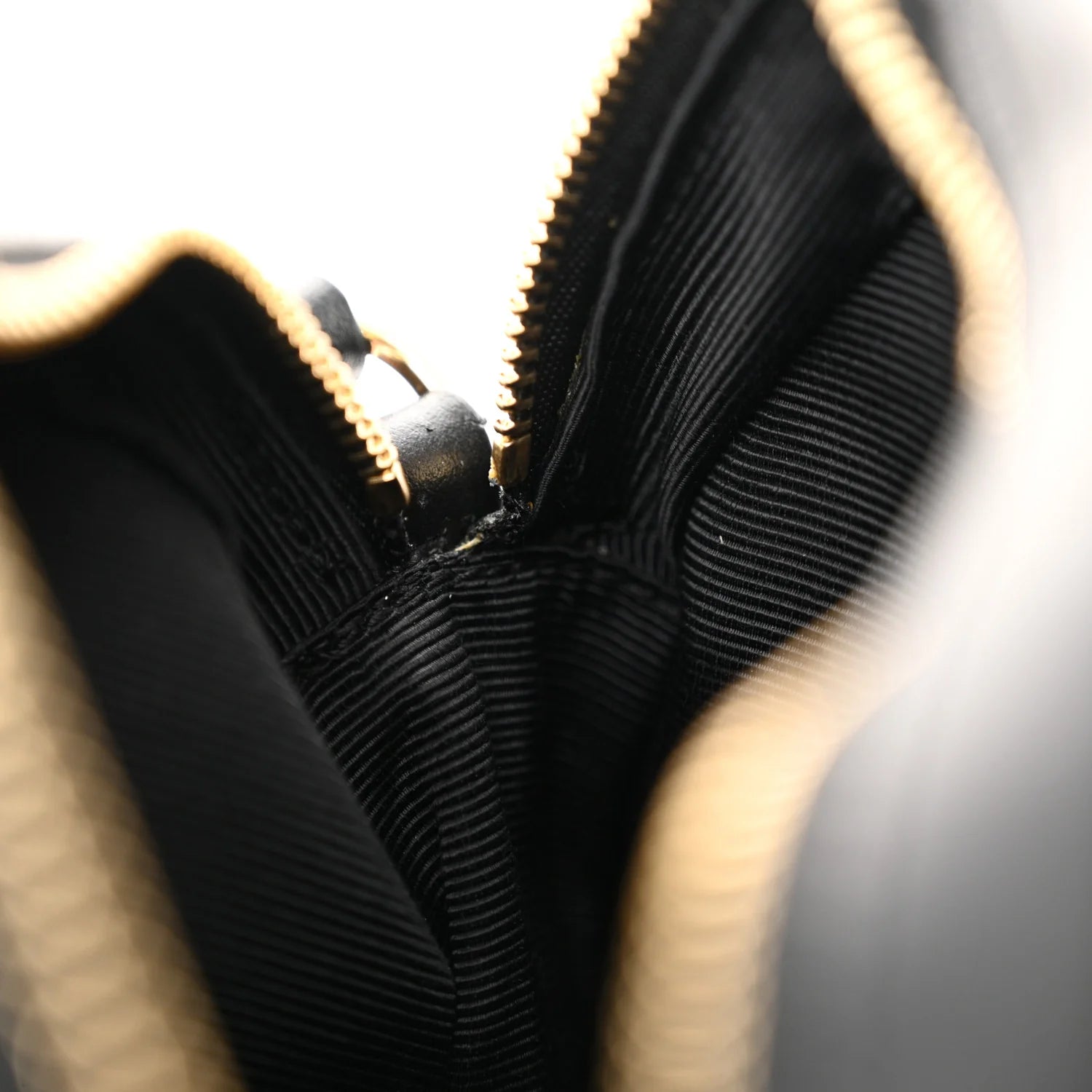 Vintage Check Canvas Calfskin Louise Bag Archive Beige Black